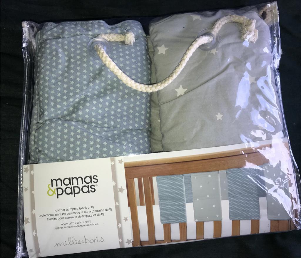 mamas and papas cot bar bumpers